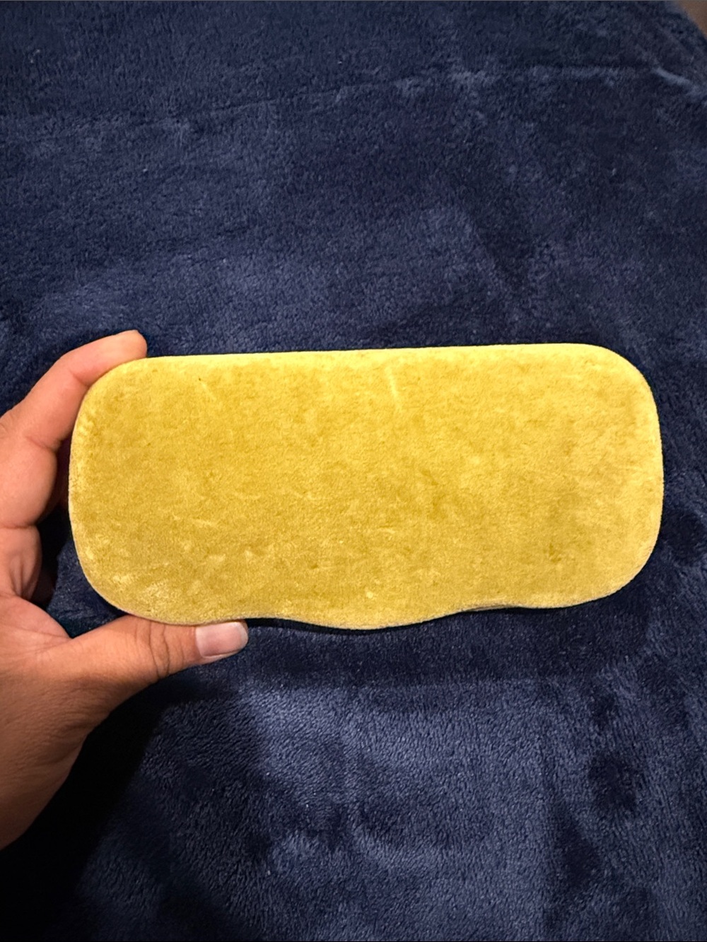 Gucci Yellow Velvet Eyewear Case